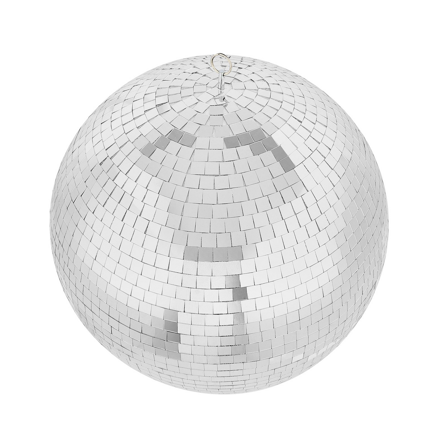 12" Mirror Disco Ball – Silver Party Ball with Hanging Ring for Events