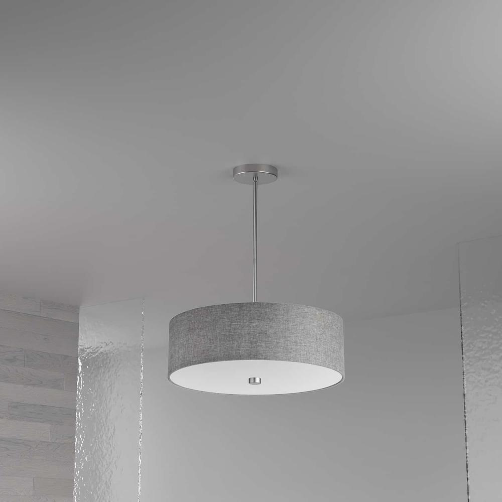 4LT Incandescent Pendant PC, Grey Shade - Stylish Lighting for Every Home