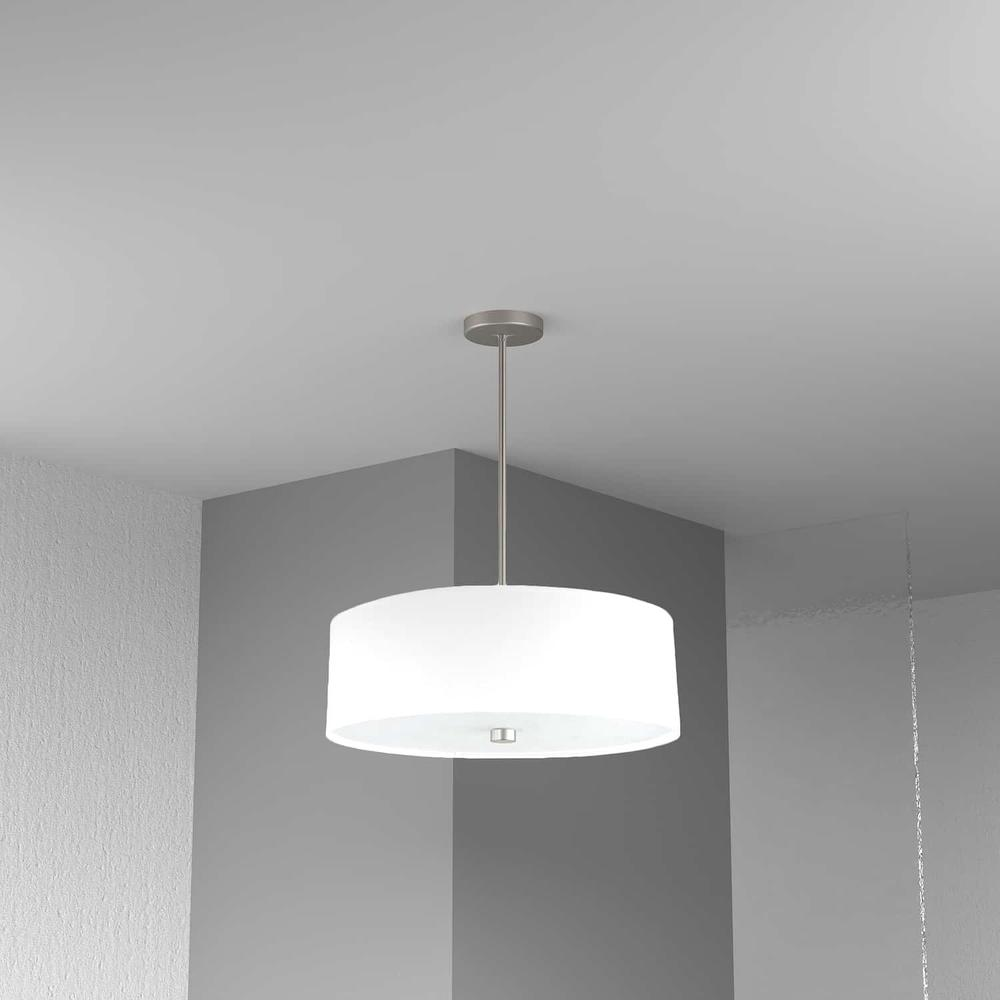 4LT Incandescent Pendant SC, White Shade - Modern Lighting for a Stylish Home