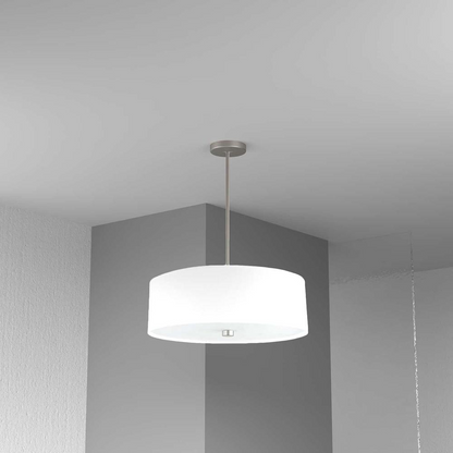 4LT Incandescent Pendant SC, White Shade - Modern Lighting for a Stylish Home