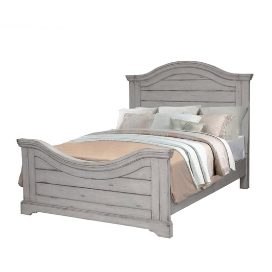 Stonebrook King Panel Bed - Antique Gray | Bedroom Furniture | Home Decor