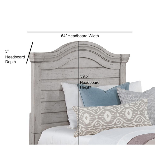 Stonebrook Full Headboard Only - Antique Gray Finish