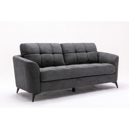 Callie Gray Velvet Fabric Sofa - Stylish and Comfortable | Shop Now