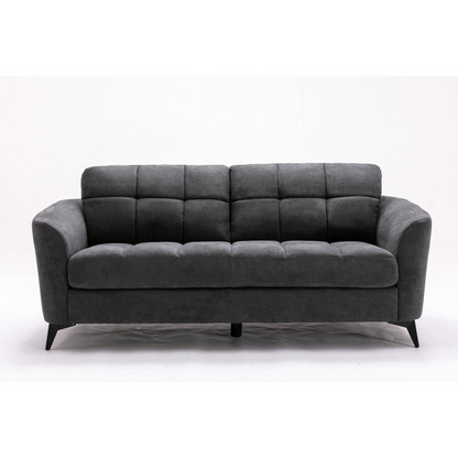 Callie Gray Velvet Fabric Sofa - Stylish and Comfortable | Shop Now