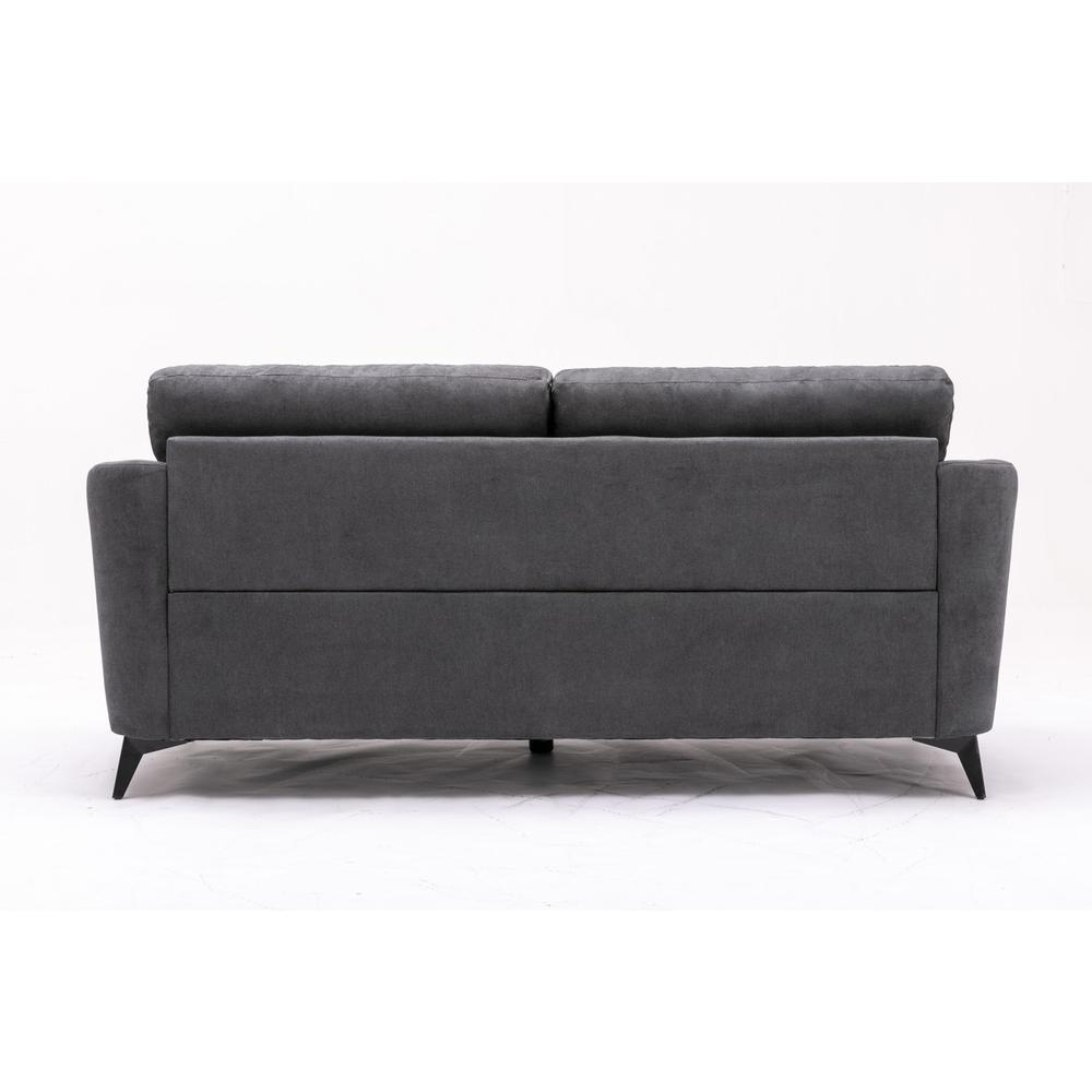 Callie Gray Velvet Fabric Sofa - Stylish and Comfortable | Shop Now