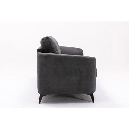 Callie Gray Velvet Fabric Sofa - Stylish and Comfortable | Shop Now