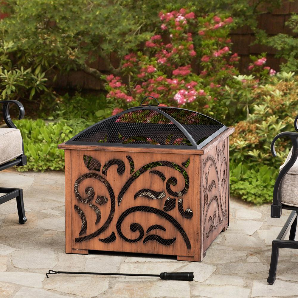 Sunjoy 26 Inch Fire Pit for Outside - Transform Your Backyard into a Relaxation Destination