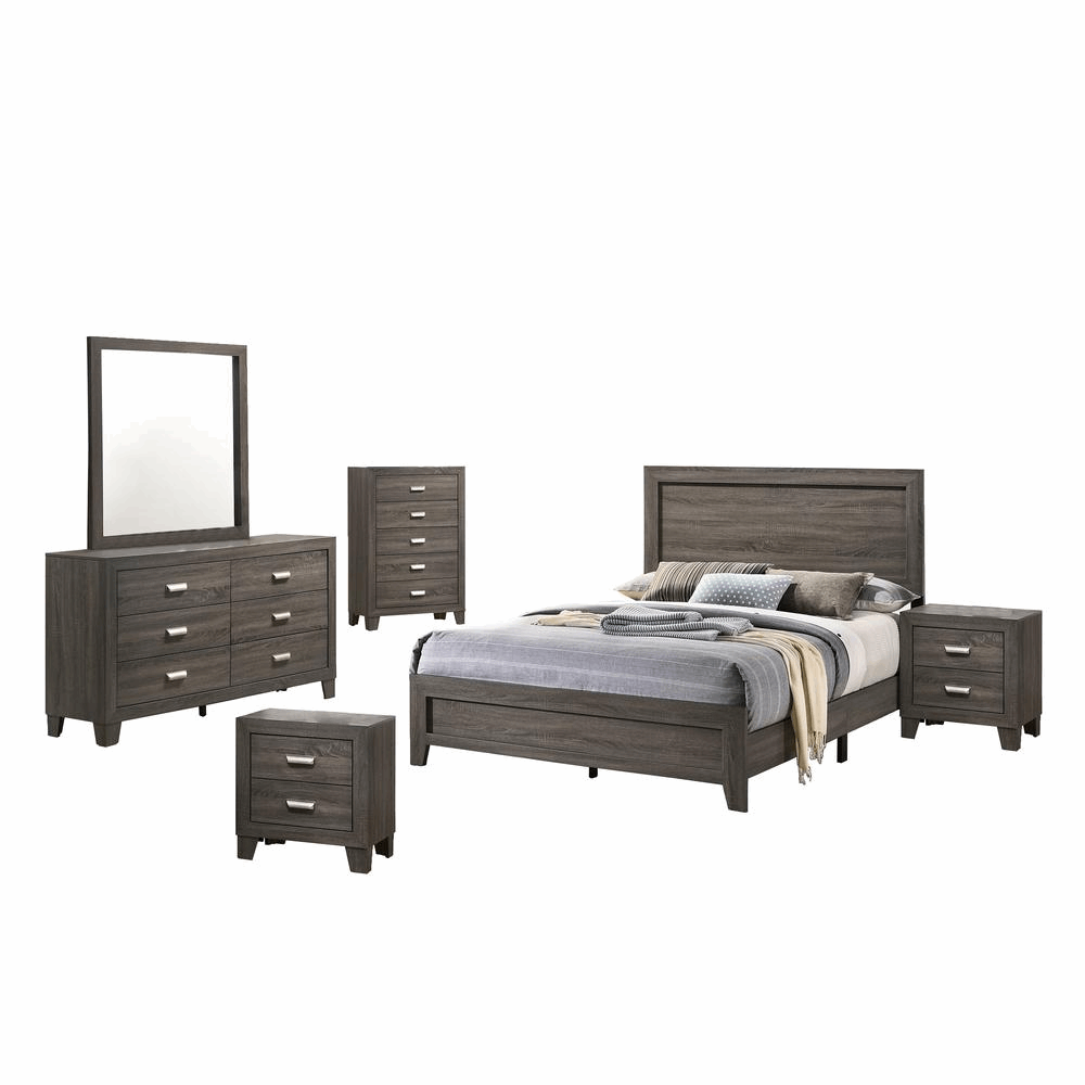 Anastasia 6 Piece Bedroom Set, Eastern King 🛏️🏡✨