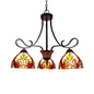 CHLOE Lighting ADIA Victorian Tiffany-Style Dark Bronze Mini Chandelier 25" Wide - Elegant and Sophisticated