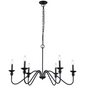 6LT Incandescent Chandelier, MB - Elegant Lighting for Traditional Decor