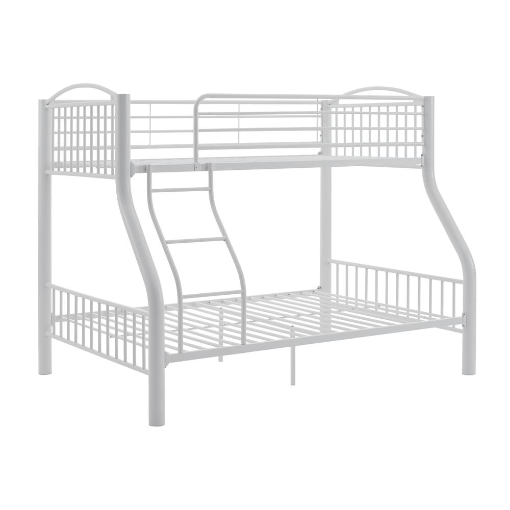 Heavy Metal Twin Full Bunk Bed - Sturdy Steel Construction