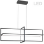 55W Horiz Chandelier MB, WH Acrylic Diffuser - Stylish and Versatile Lighting