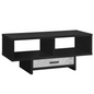 Black/Grey Reclaimed Wood-Look Coffee Table - Modern Style with Abundant Storage - Navarrete Furniture