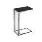 Accent Table - Black Top / Silver Metal | Stylish and Convenient