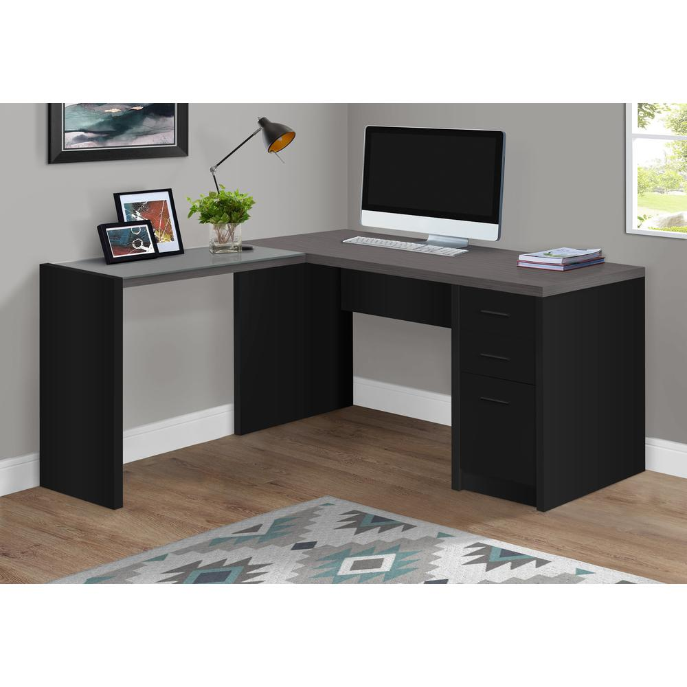 Premium Corner Computer Desk with Storage Drawers - Home Office Furniture