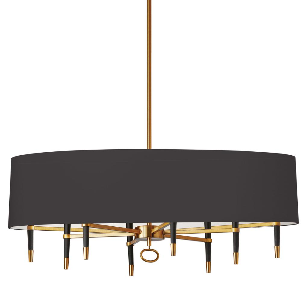 8LT Incandescent Horizontal Chandelier, VB Finish - Elegant Lighting for Your Space