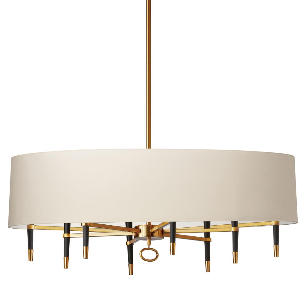 8LT Incandescent Horizontal Chandelier, VB Finish - Elegant Lighting for Your Space