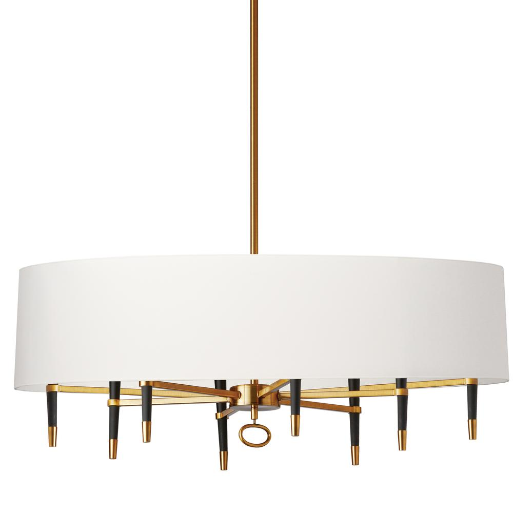 8LT Incandescent Horizontal Chandelier, VB Finish - Elegant Lighting for Your Space