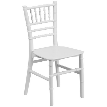 Kids' White Resin Chiavari Chair: Ideal for Events & Home