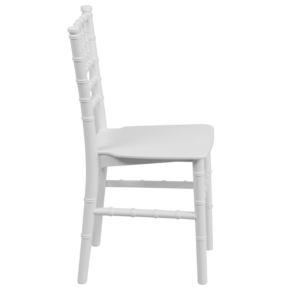 Kids' White Resin Chiavari Chair: Ideal for Events & Home