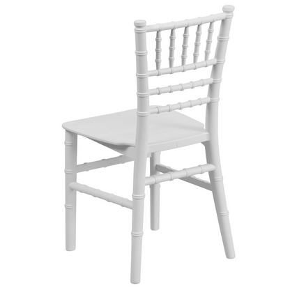 Kids' White Resin Chiavari Chair: Ideal for Events & Home