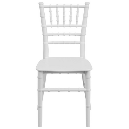 Kids' White Resin Chiavari Chair: Ideal for Events & Home