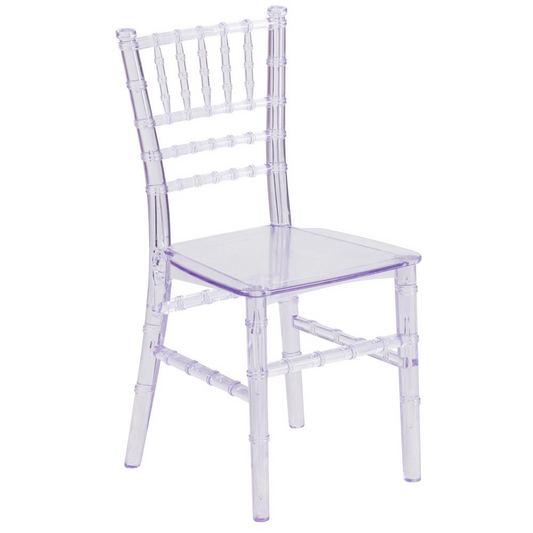 Charming Kids Crystal Transparent Chiavari Chair - Perfect for Elegant Events and Young VIPs!