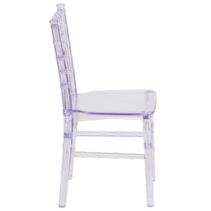 Charming Kids Crystal Transparent Chiavari Chair - Perfect for Elegant Events and Young VIPs!