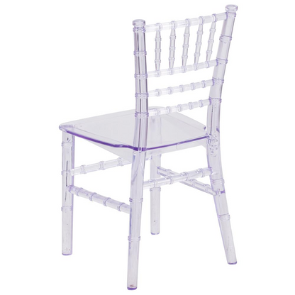 Charming Kids Crystal Transparent Chiavari Chair - Perfect for Elegant Events and Young VIPs!