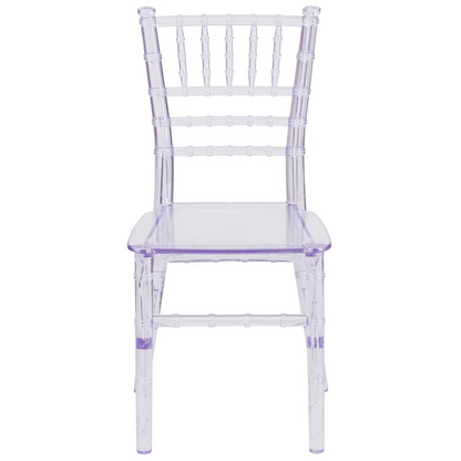 Charming Kids Crystal Transparent Chiavari Chair - Perfect for Elegant Events and Young VIPs!