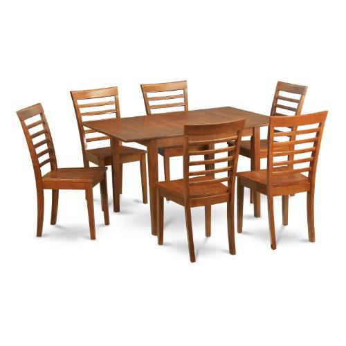 7  Pc  dinette  set-small  Dining  Tables  with  6  Dining  Chairs - Navarrete Furniture