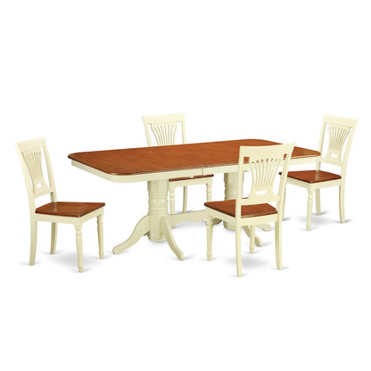 Elegant 5 Pc Dining Set - Dining Table and 4 Dining Chairs | Upgrade Your Dining Room Decor - Navarrete Furniture