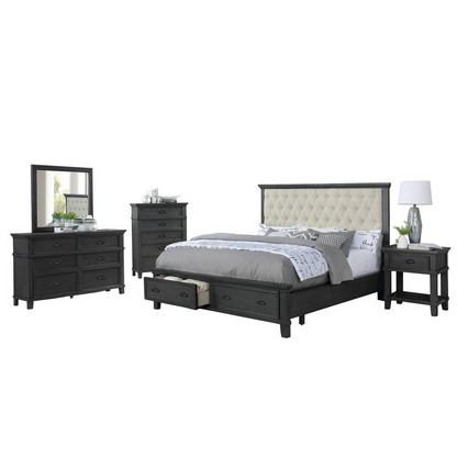 Sandy Platform 5 Piece Bedroom Set with Chest, California King 🌟🛏️