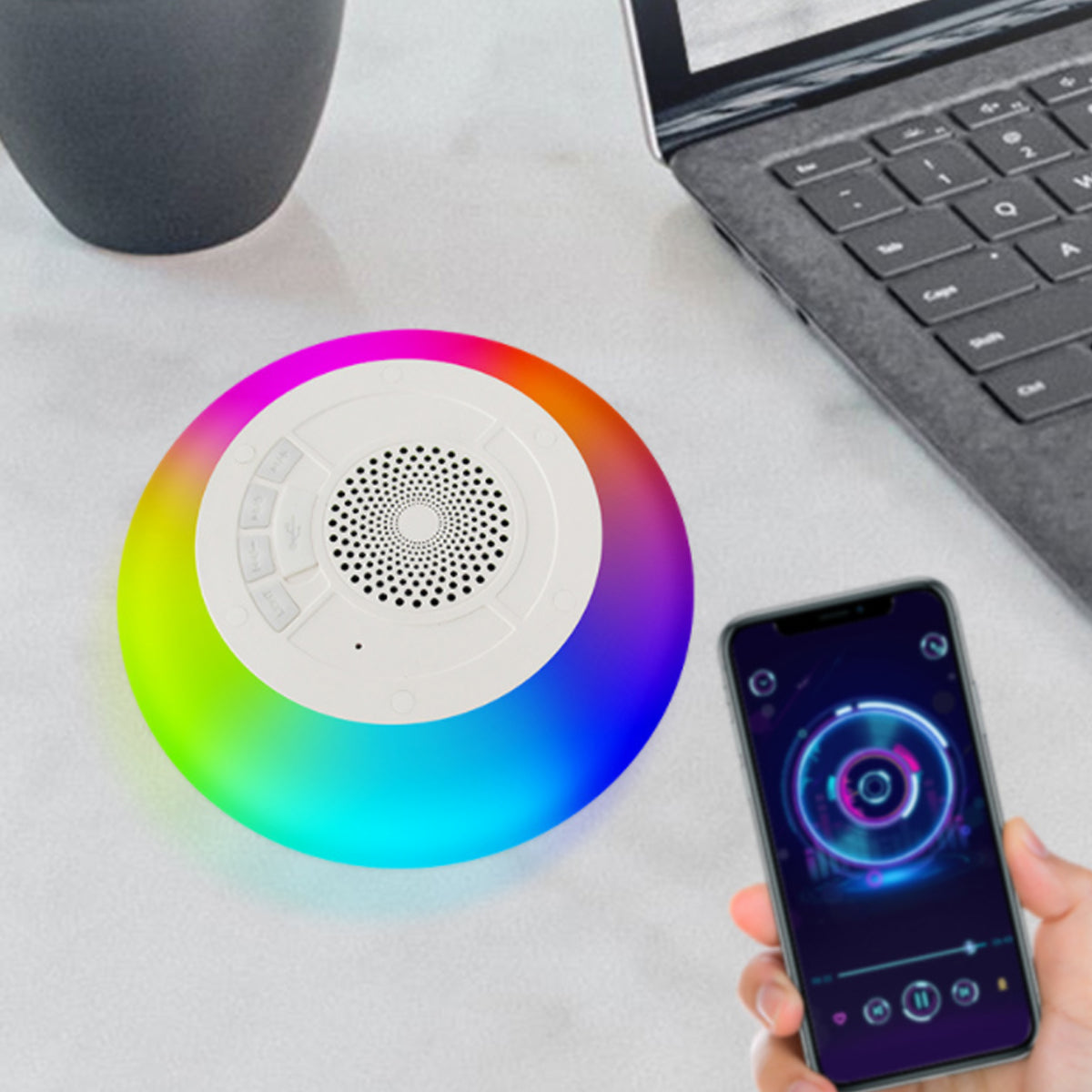 Flotilla Bluetooth Floating Speaker – Waterproof, LED, & Dual Pairing