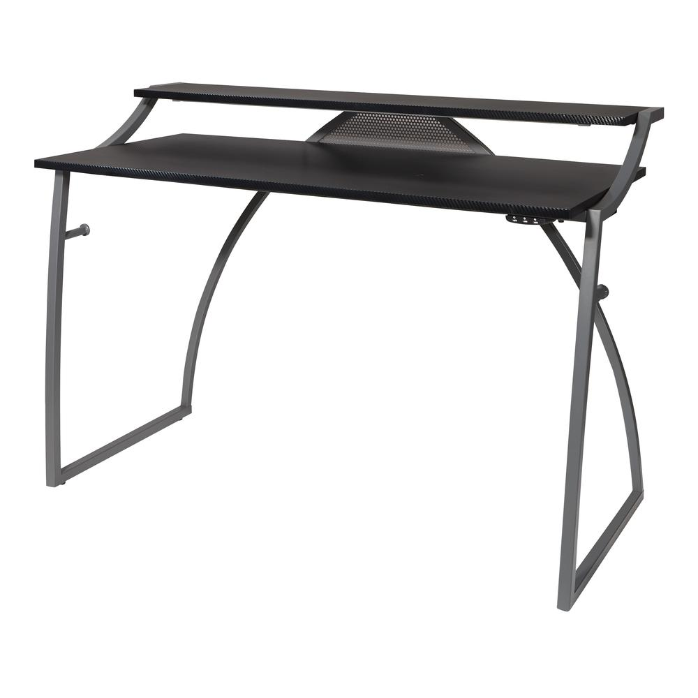 Alpha Battlestation Gaming Desk in Black Finish, ALP25-BLK