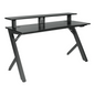 Area51 Battlestation Gaming Desk with Matte Black Legs, ARE25-BLK - Ultimate Gaming Setup