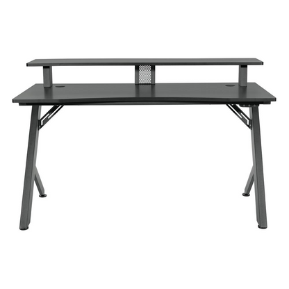 Area51 Battlestation Gaming Desk with Matte Black Legs, ARE25-BLK - Ultimate Gaming Setup