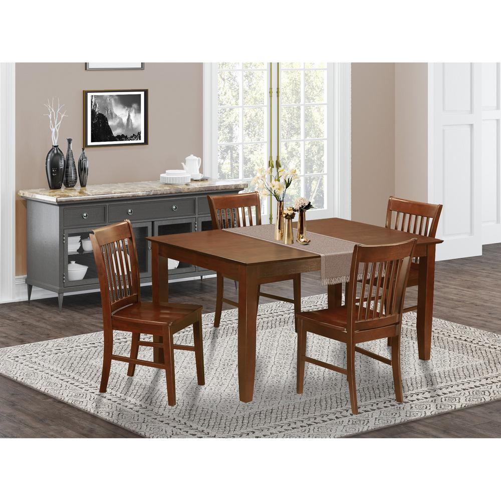 5 PC Dining Set - Dining Table with 4 Kitchen Dining Chairs | Elegant and Functional - Navarrete Furniture