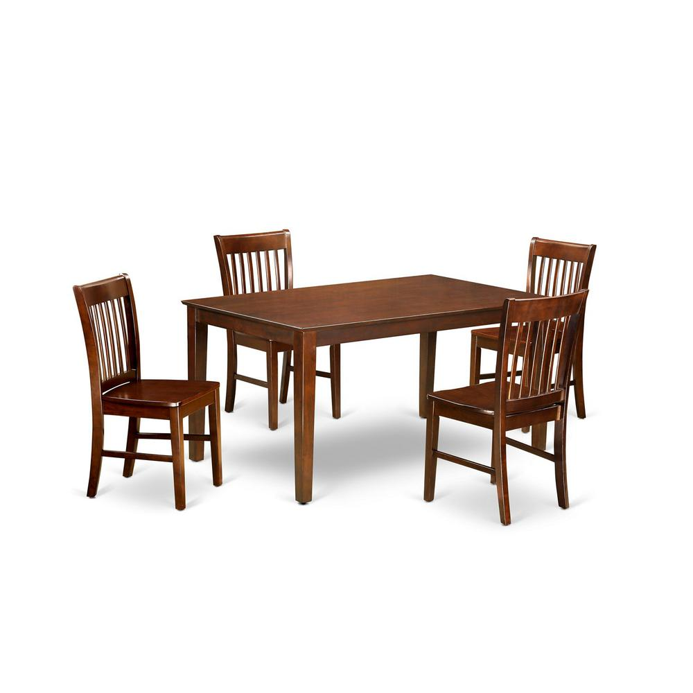 5 PC Dining Set - Dining Table with 4 Kitchen Dining Chairs | Elegant and Functional - Navarrete Furniture