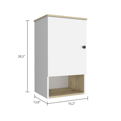 Arya Medicine Cabinet - Light Oak - White | Modern and Minimalist Bathroom Storage