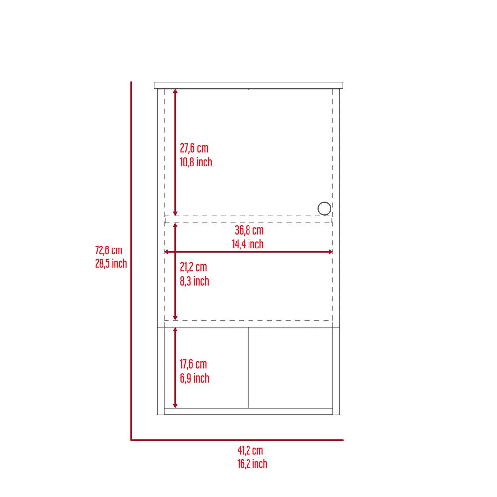 Arya Medicine Cabinet - Light Oak - White | Modern and Minimalist Bathroom Storage