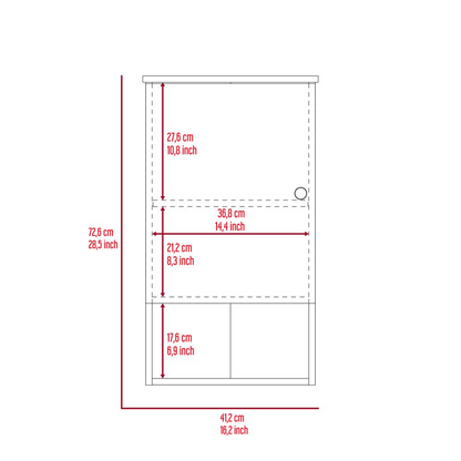 Arya Medicine Cabinet - Light Oak - White | Modern and Minimalist Bathroom Storage