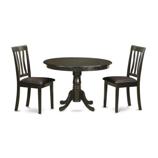 3 PC Small Kitchen Table and Chairs Set - Dining Table and 2 Dinette Chairs