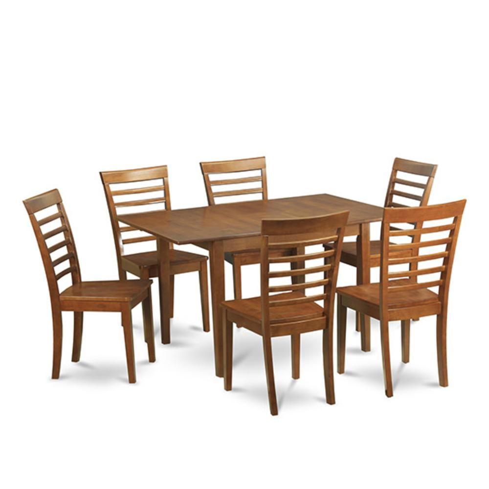 7  Pc  dinette  set-small  Dining  Tables  with  6  Dining  Chairs - Navarrete Furniture