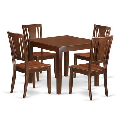 5  PC  Kitchen  Tables  and  chair  set  with  a  Dining  Table  and  4  Dining  Chairs  in  Mahogany - Navarrete Furniture