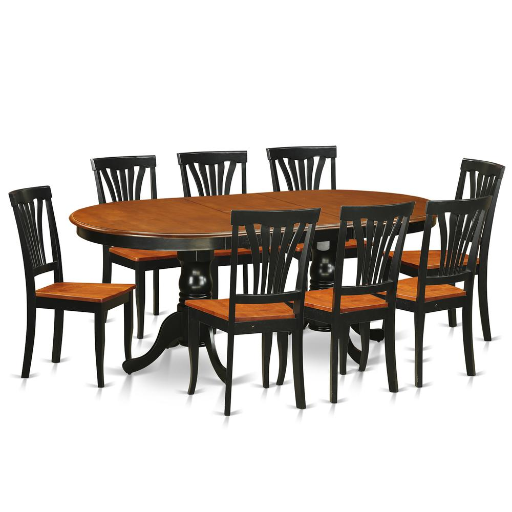 9 PC Dining Room Set - Dining Table with 8 Dining Chairs - Navarrete Furniture