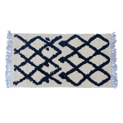 IKAT Scandinavian Moroccan Kilim Rug - Handmade, Colorful, and Attractive