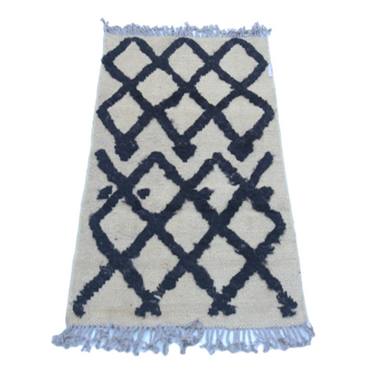 IKAT Scandinavian Moroccan Kilim Rug - Handmade, Colorful, and Attractive