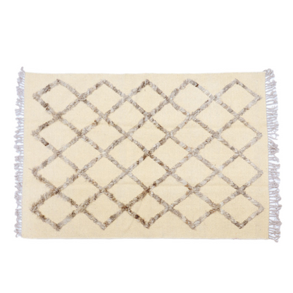 IKAT Sivas Pearl Bush Kilim Rug - Handmade Wool Rugs | Transform Your Interior with Style and Elegance | Fybernots