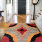 Berber Cornell Red Fluffy Soft Rug - Hand-Knotted Woolen Carpet for Stylish Interiors